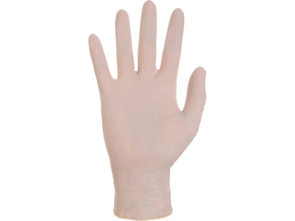 BERT rukavice jednorázové latexové bílé vel. 8 3520 002 100
